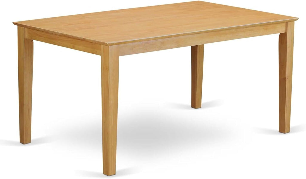 7-Piece Oak Rectangular Wood Dining Set