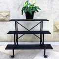 3 Tier Rolling Heavy Duty Metal Plant Stand