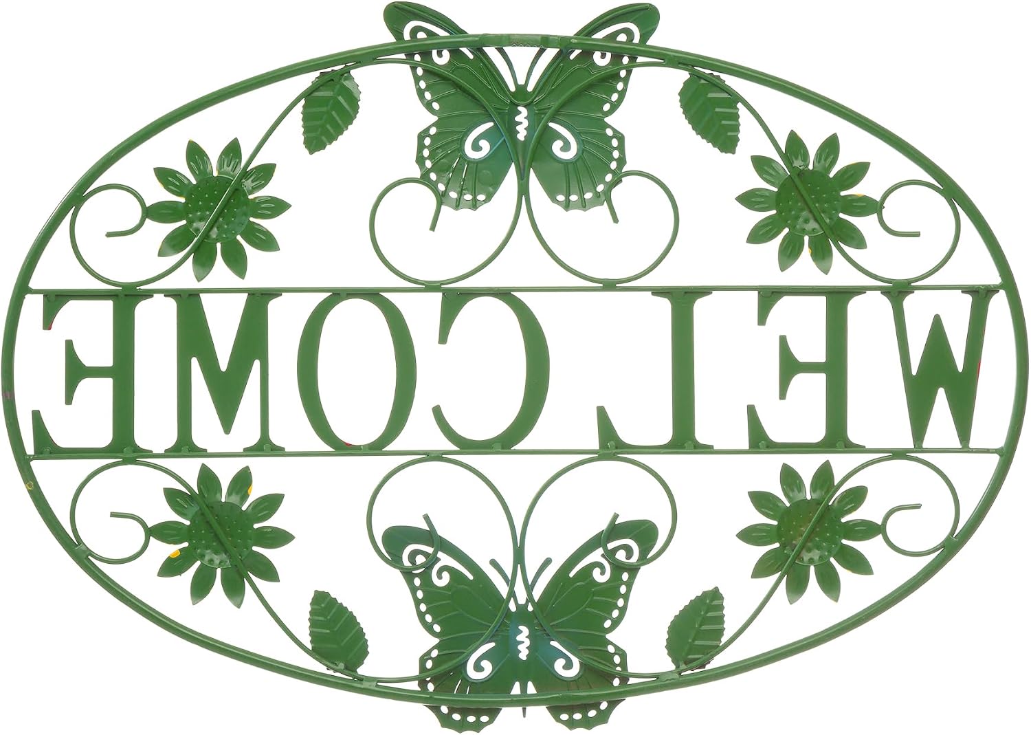 Butterfly Metal Welcome Wall Decor