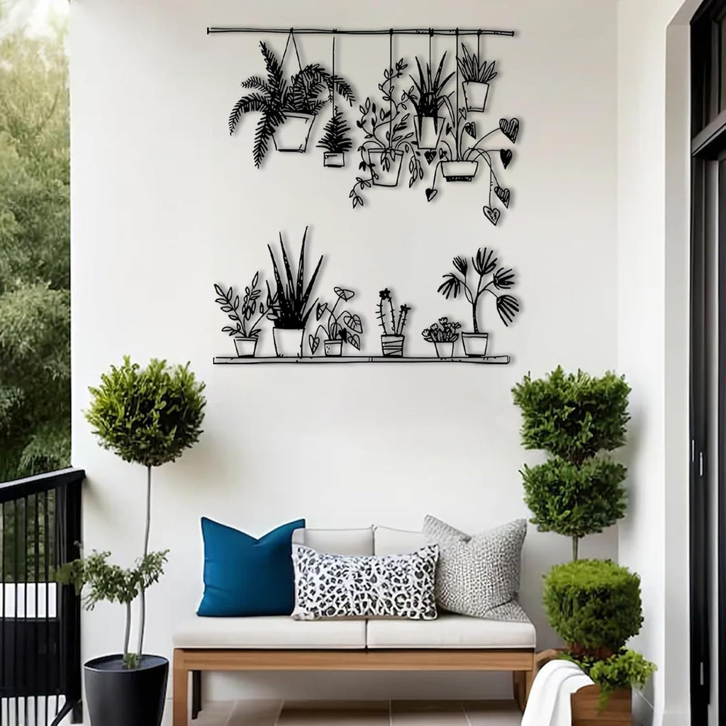 Metal Flower Outdoor Garden Wall Decor