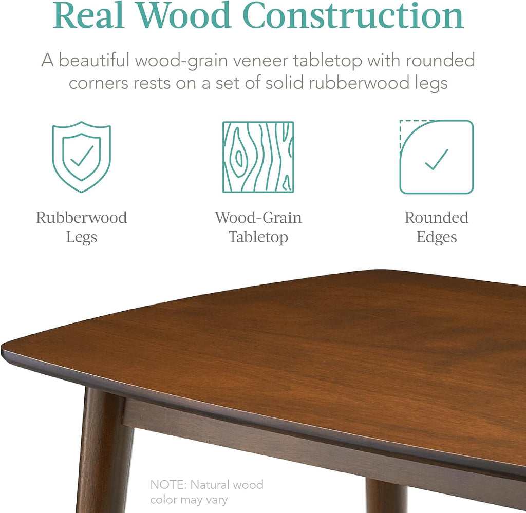 5-Piece Walnut Mid-Century Dining Set