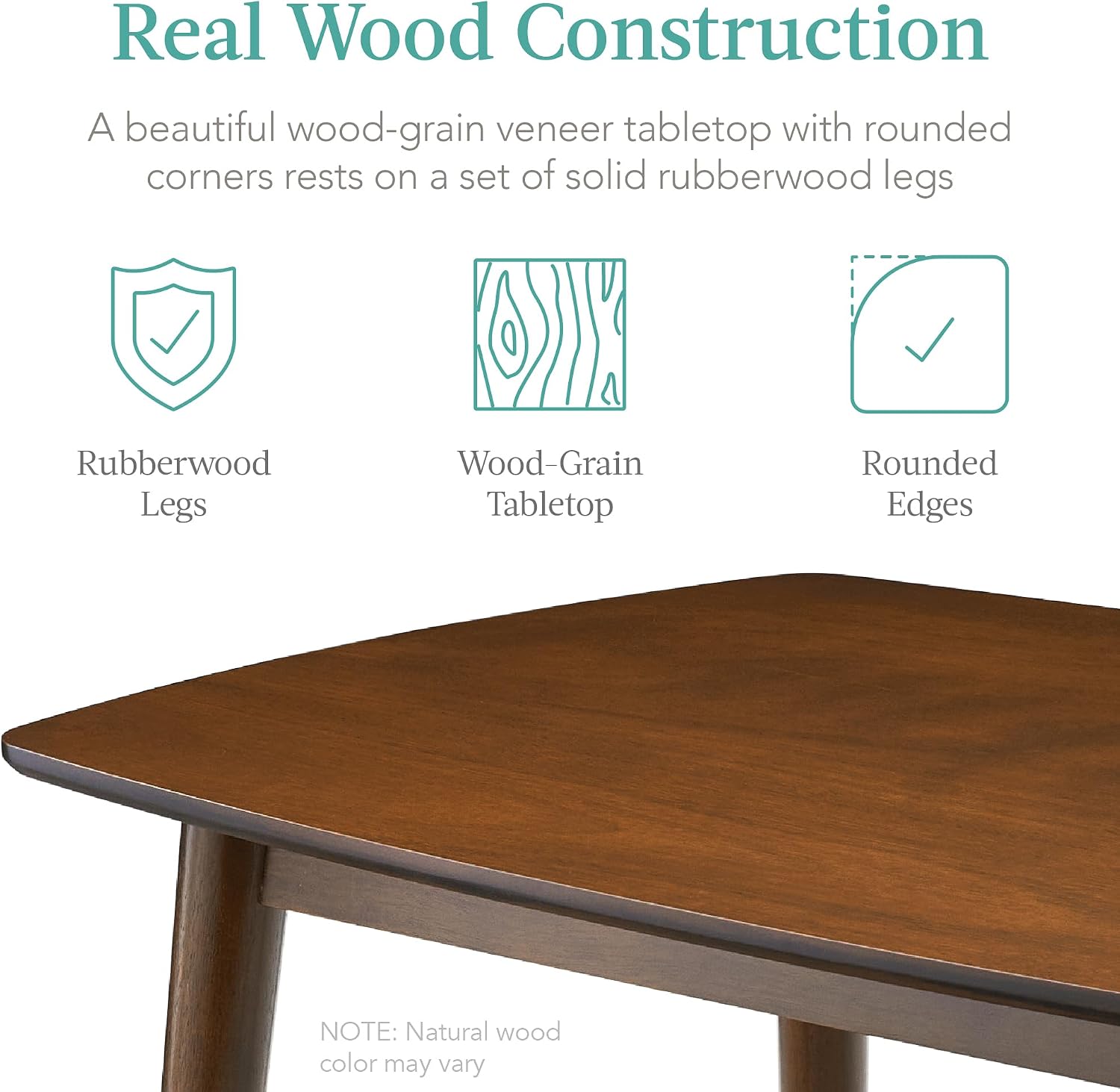 5-Piece Walnut Mid-Century Dining Set