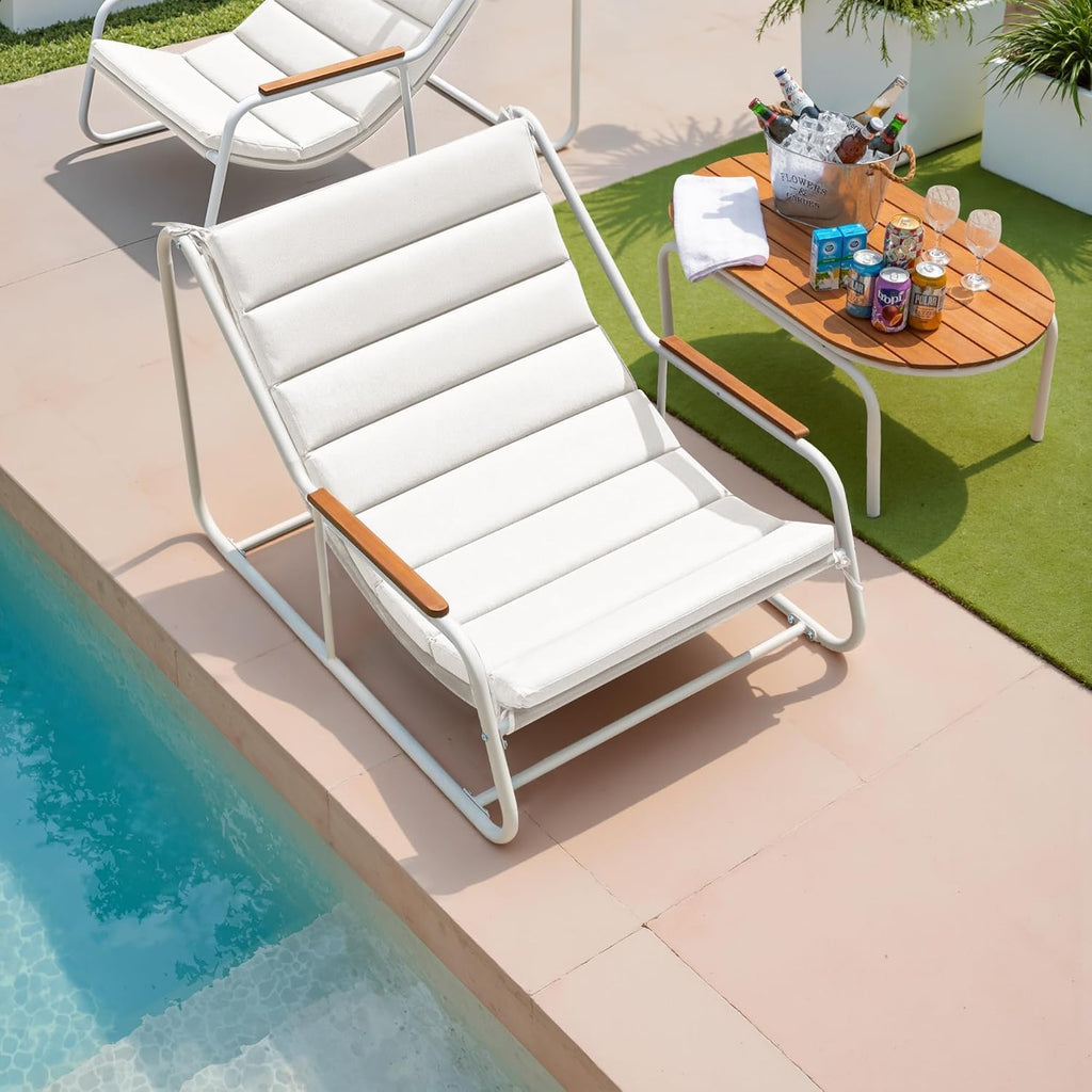3 Piece Teslin Chaise Lounge Set