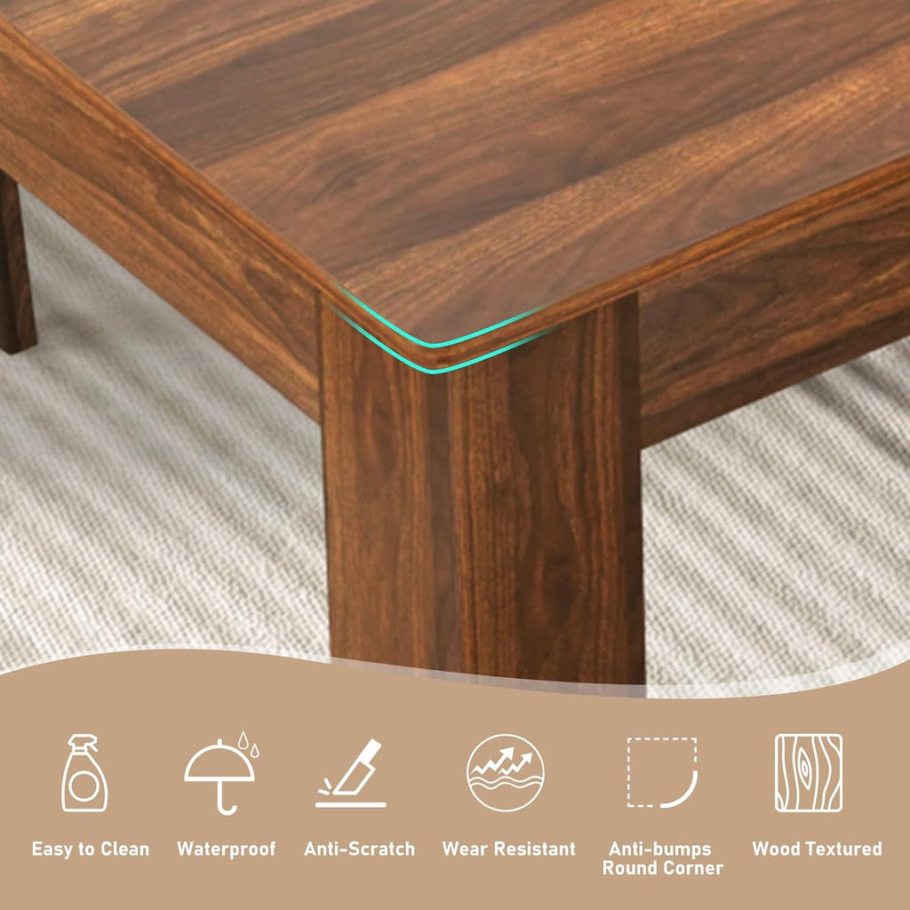 Extendable Walnut Wooden Dining Table