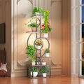 58" Note Shaped Plant Stand with Grow Light