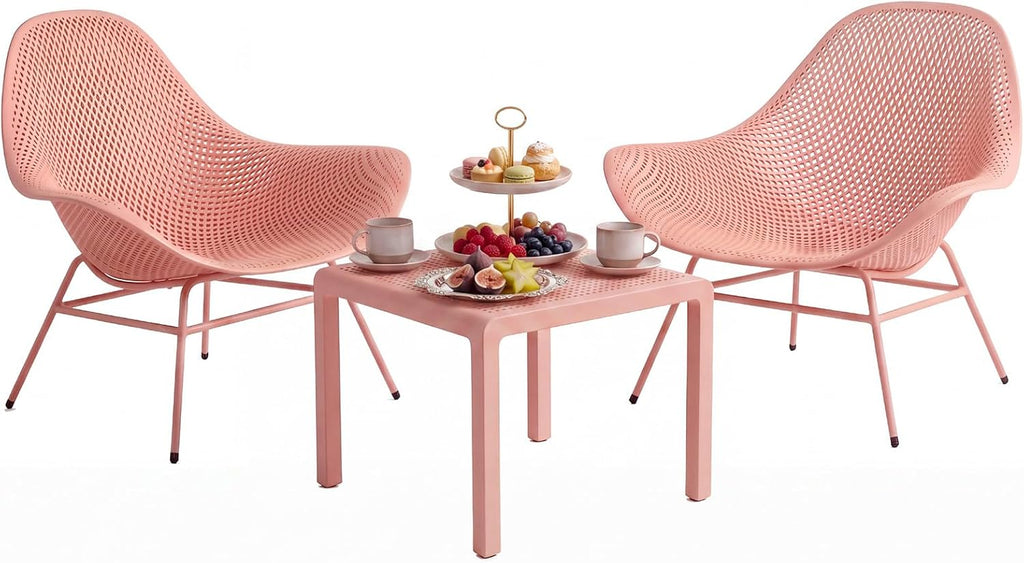Modern PP Outdoor Lounge Chair Set