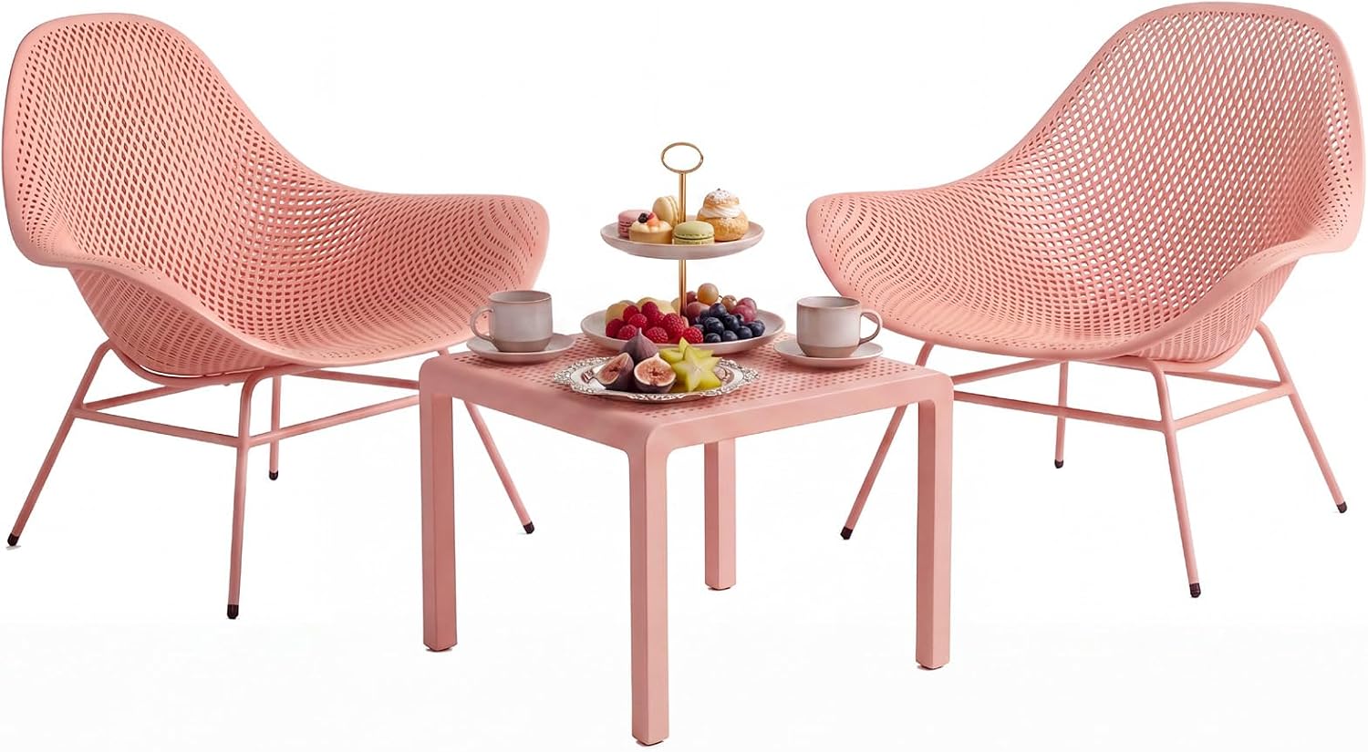 Modern PP Outdoor Lounge Chair Set