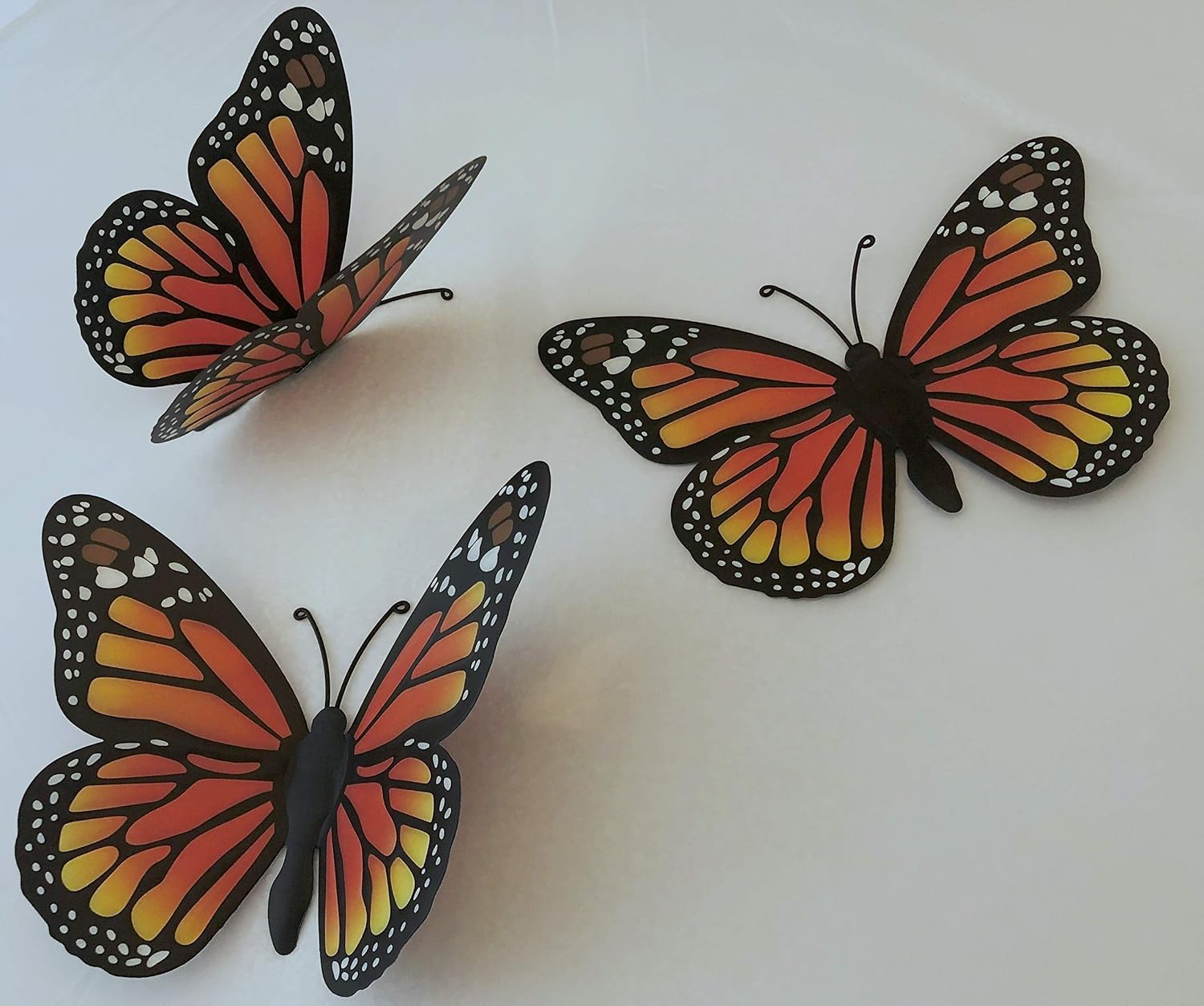 3Pcs 3D Metal Butterfly Wall Decor