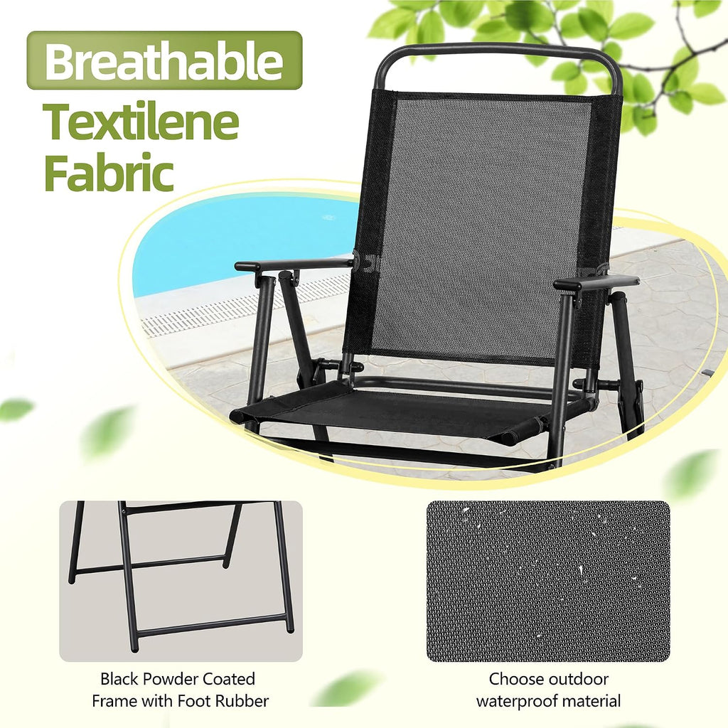 6 Piece Folding Patio Dining Set