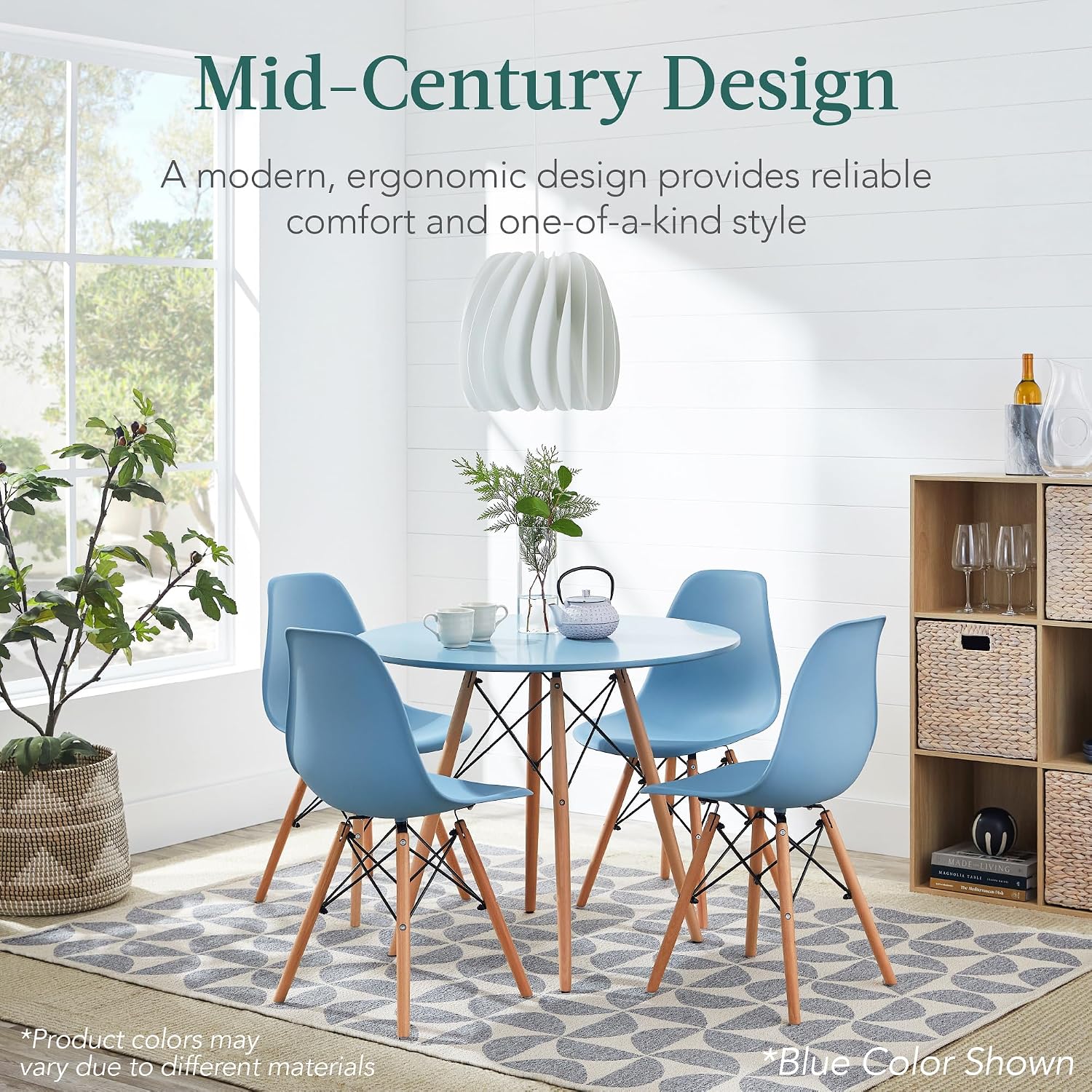 5-Piece Mid-Century Dining Set
