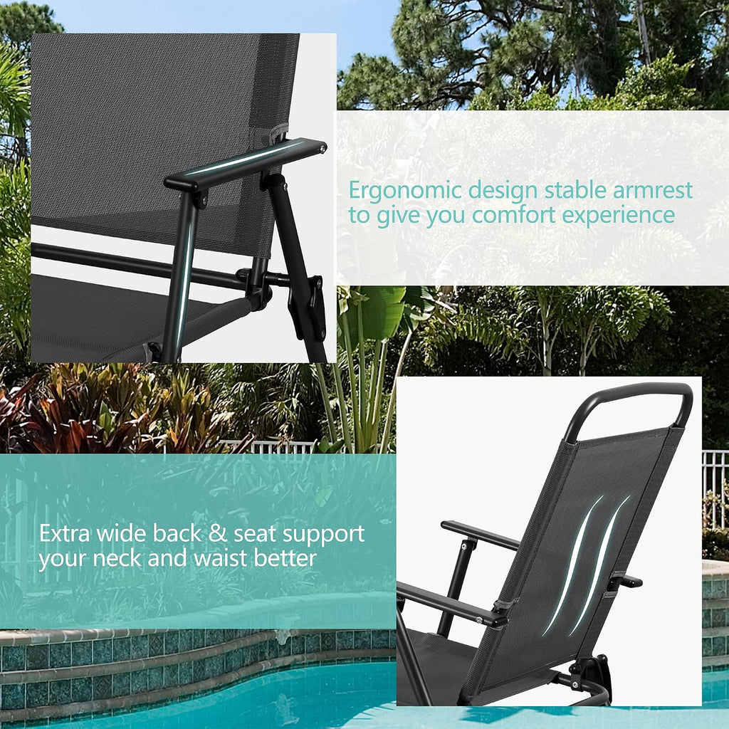 6 Piece Folding Patio Dining Set