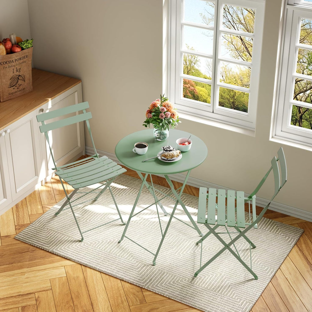 3 Piece Folding Patio Bistro Set