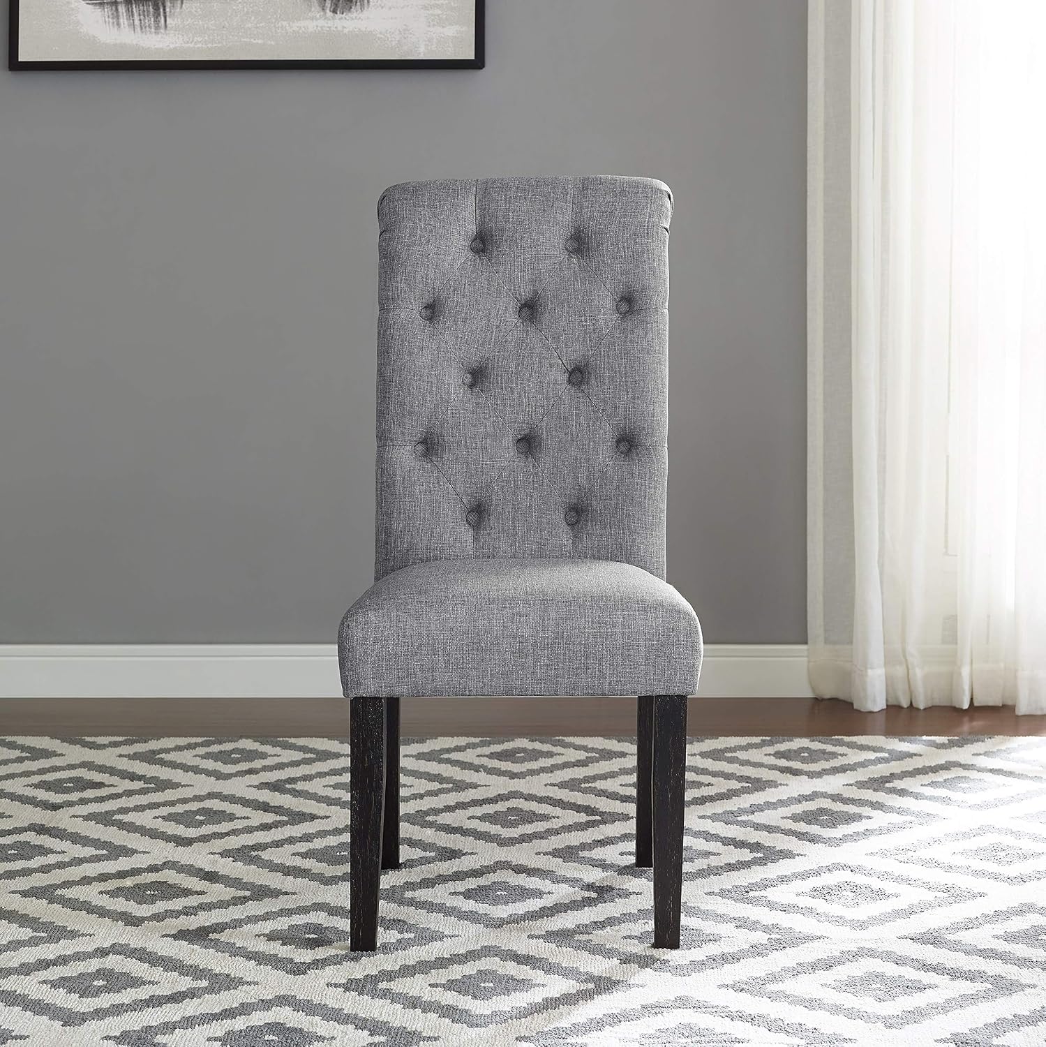 Grey Counter Height Dining Set with 6 Chairs